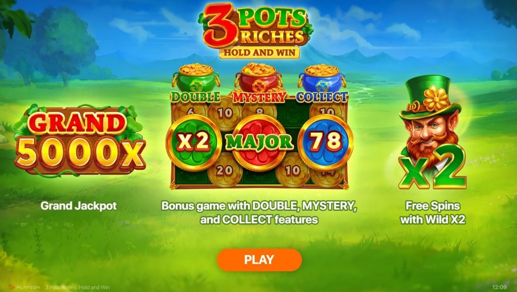 3 Pots Riches Hold and Win Slot