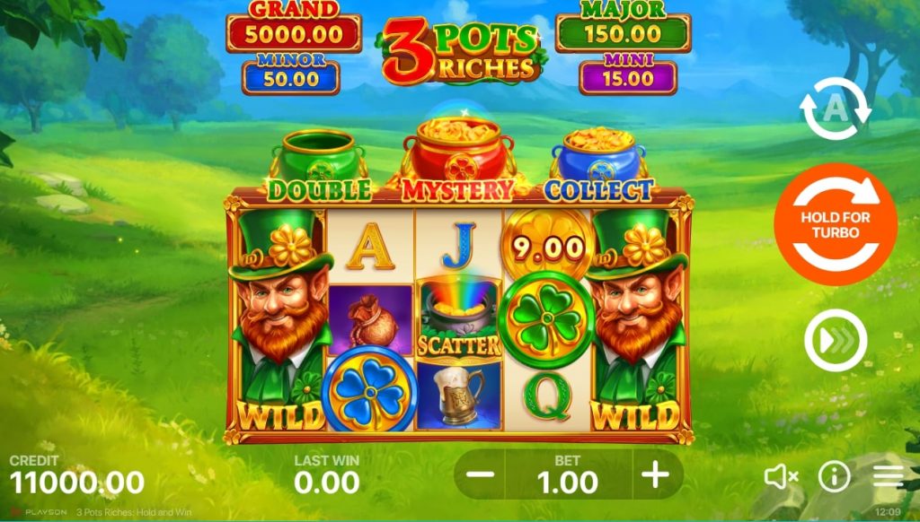 3 Pots Riches Hold and Win Slot game