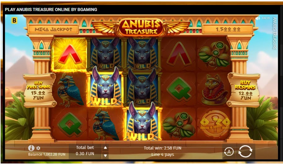Anubis Treasure Slot Wild