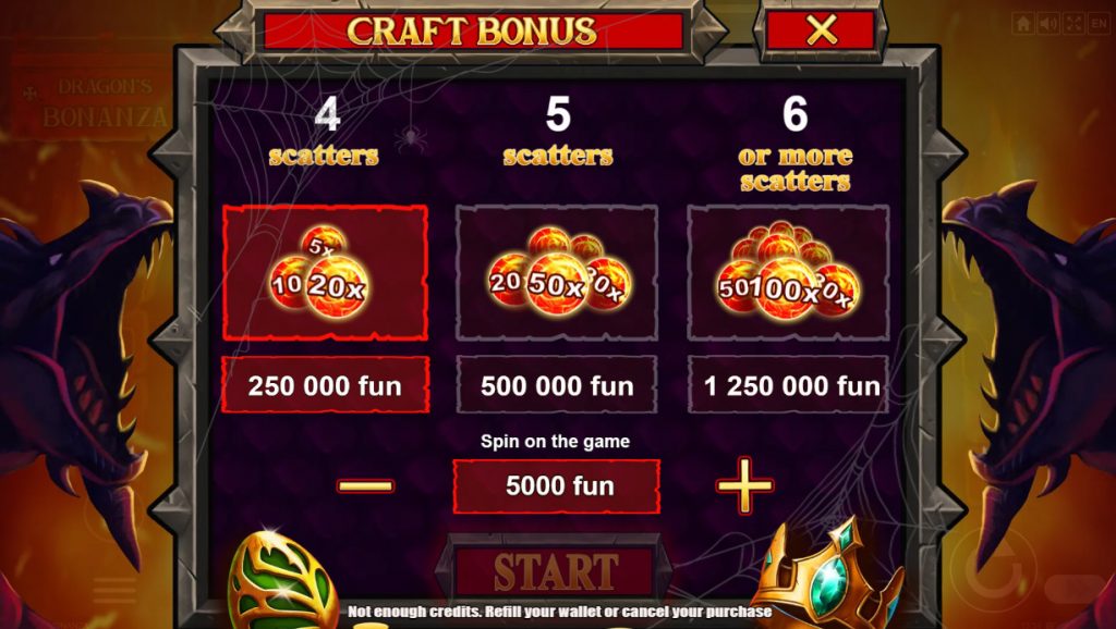Dragon’s Bonanza Slot Bonus