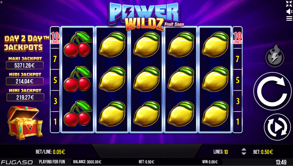 Power Wildz Fruit Saga Slot Online