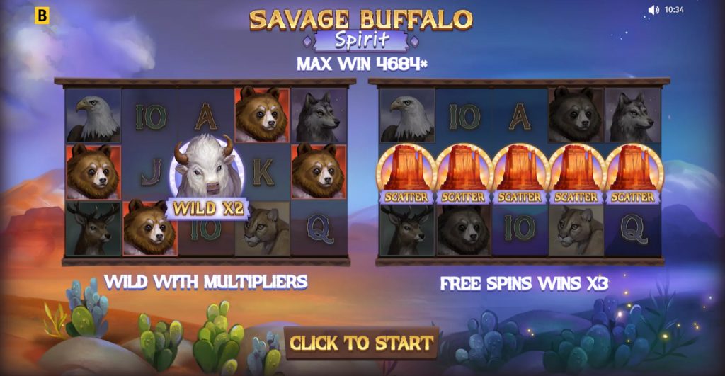 Savage Buffalo Spirit Slot Online
