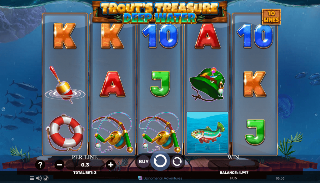 Trout's Treasure - Deep Water game